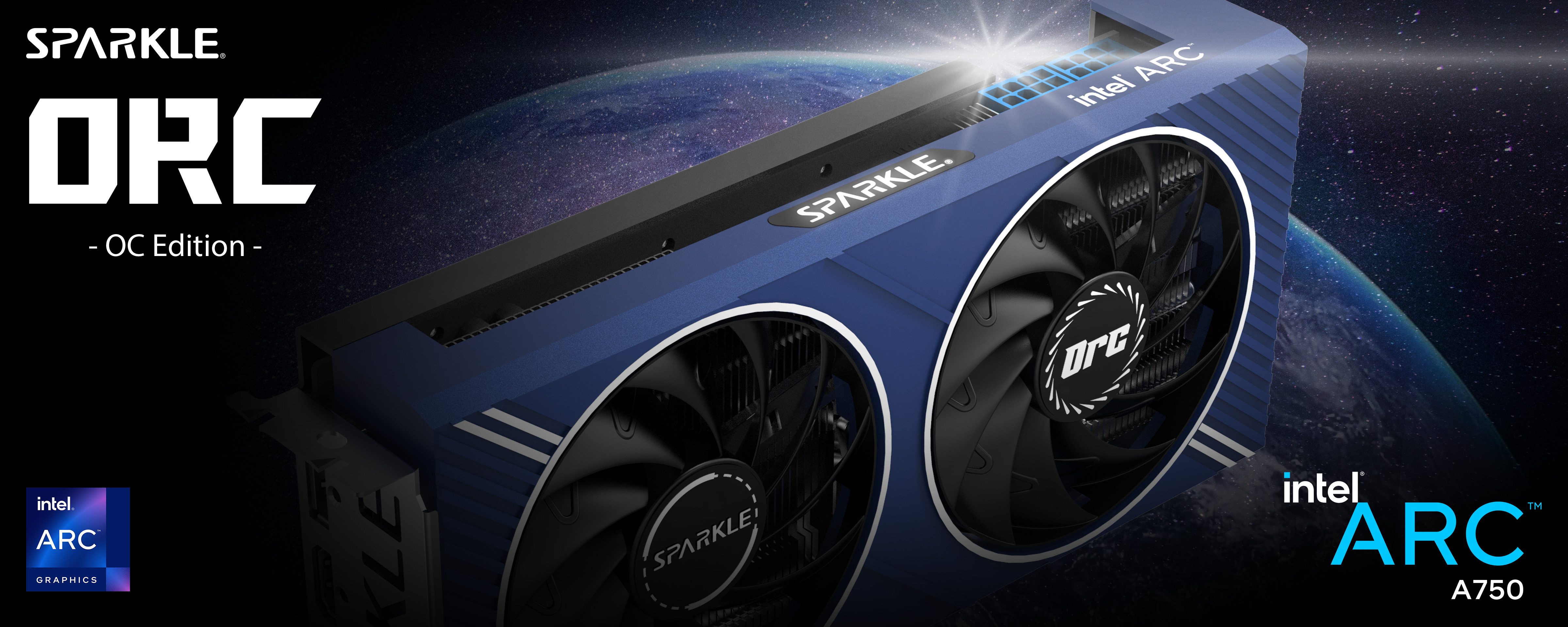 Sparkle intel arc a750 orc oc edition 8gb gddr6 thermalsync torn